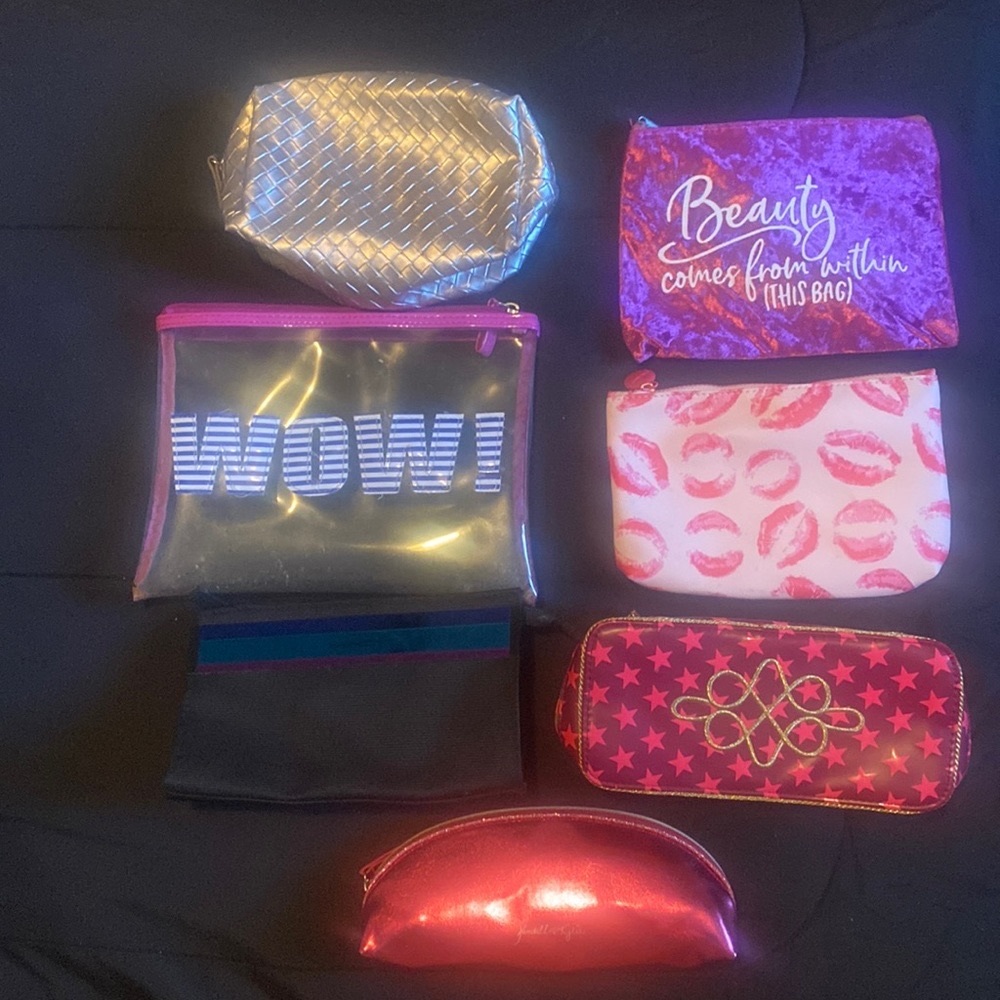 Makeup bags lot